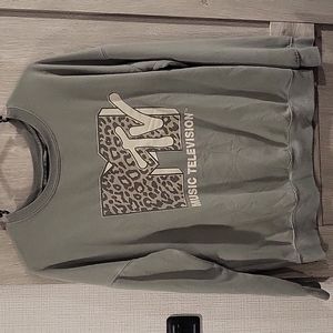 MTV logo crew cut sweatshirt